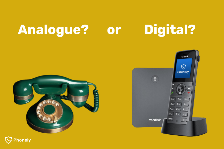 Do I need a special phone for digital voice? No, you can have analogue or digital.