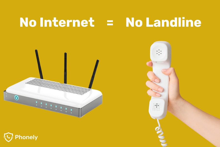 You can't have a landline without broadband.