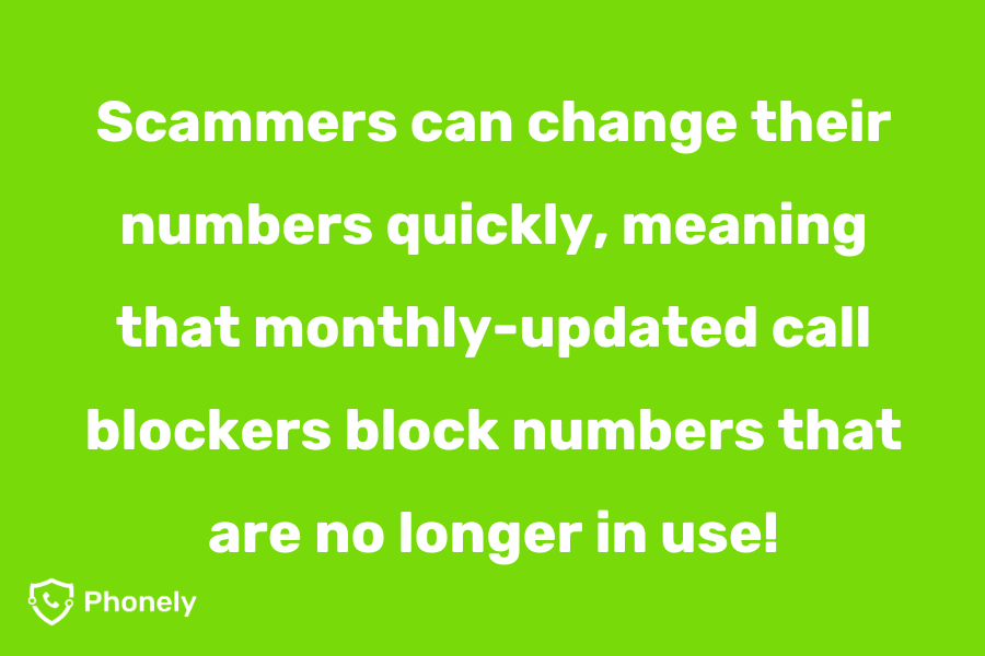 Real time call blocking is essential in the fight against scammers who change numbers daily.