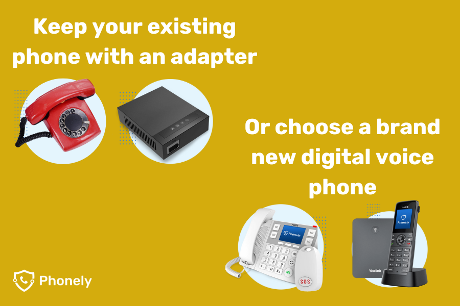 The Best VoIP Phones for Home (and adapters) can be found at Phonely.