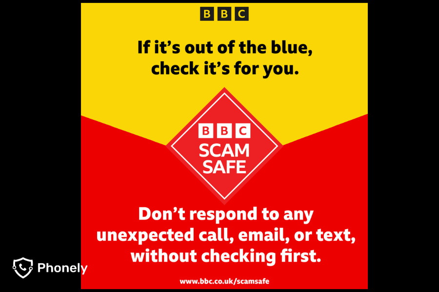 BBC Scam Week scam safe prevention infographic